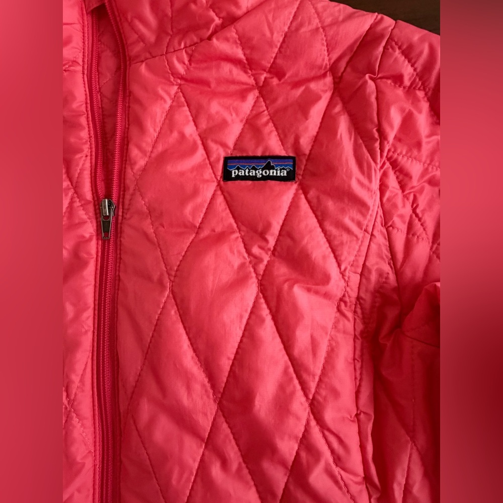 PATAGONIA Nanopuff Primaloft Puffer JACKET FuPink sz XXL 16-18kids - Picture 4 of 12